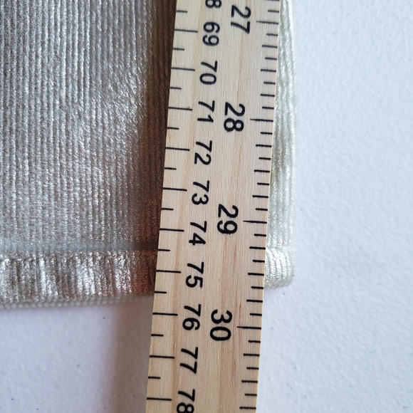 J Brand NWT Maria High Rise Skinny Jeans Women 26 Metallic Light Gold Maximalist - Picture 12 of 15